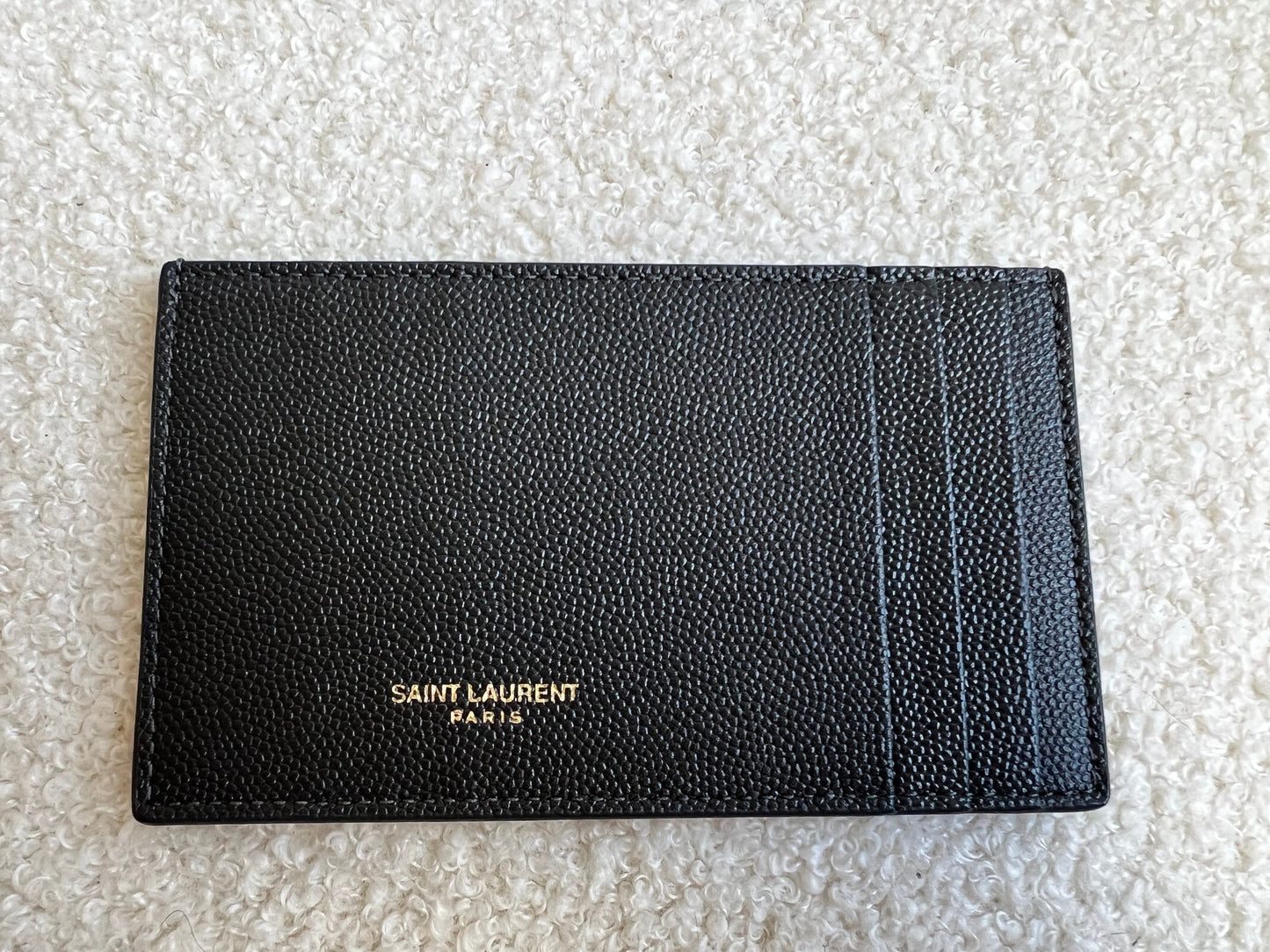 Yves Saint Laurent (YSL) Grey Uptown Chain Wallet