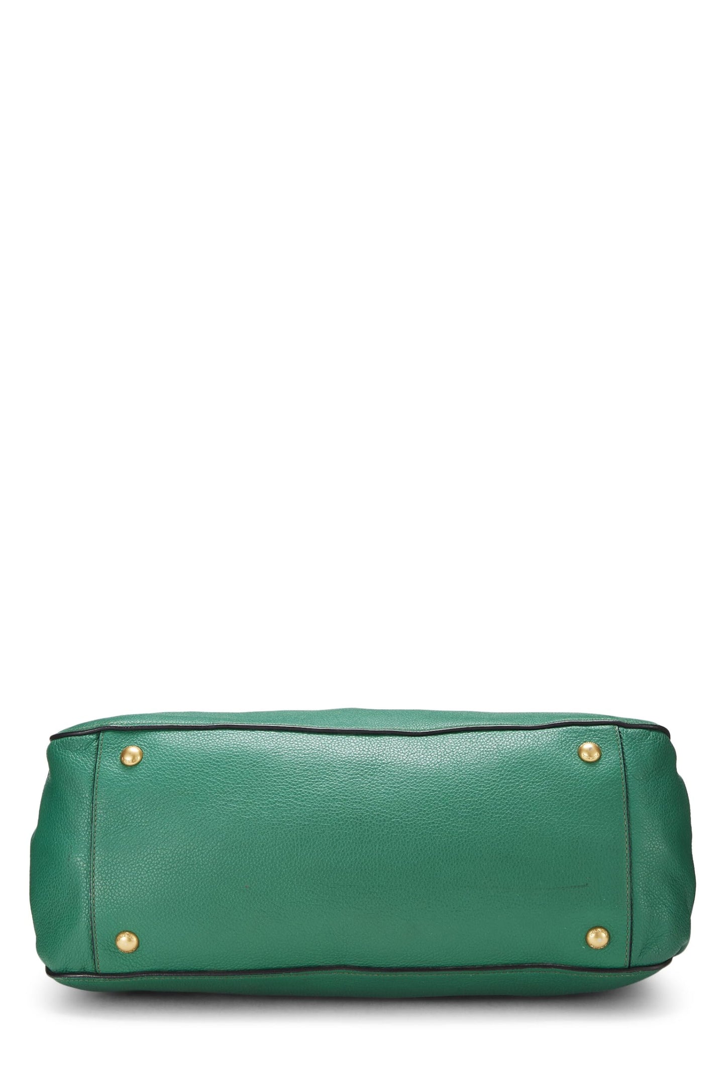Prada,  Green Vitello Daino Convertible Handbag, Green