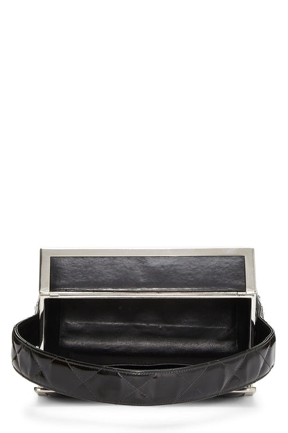 Chanel,  Black Patent Leather Box Bag, Black