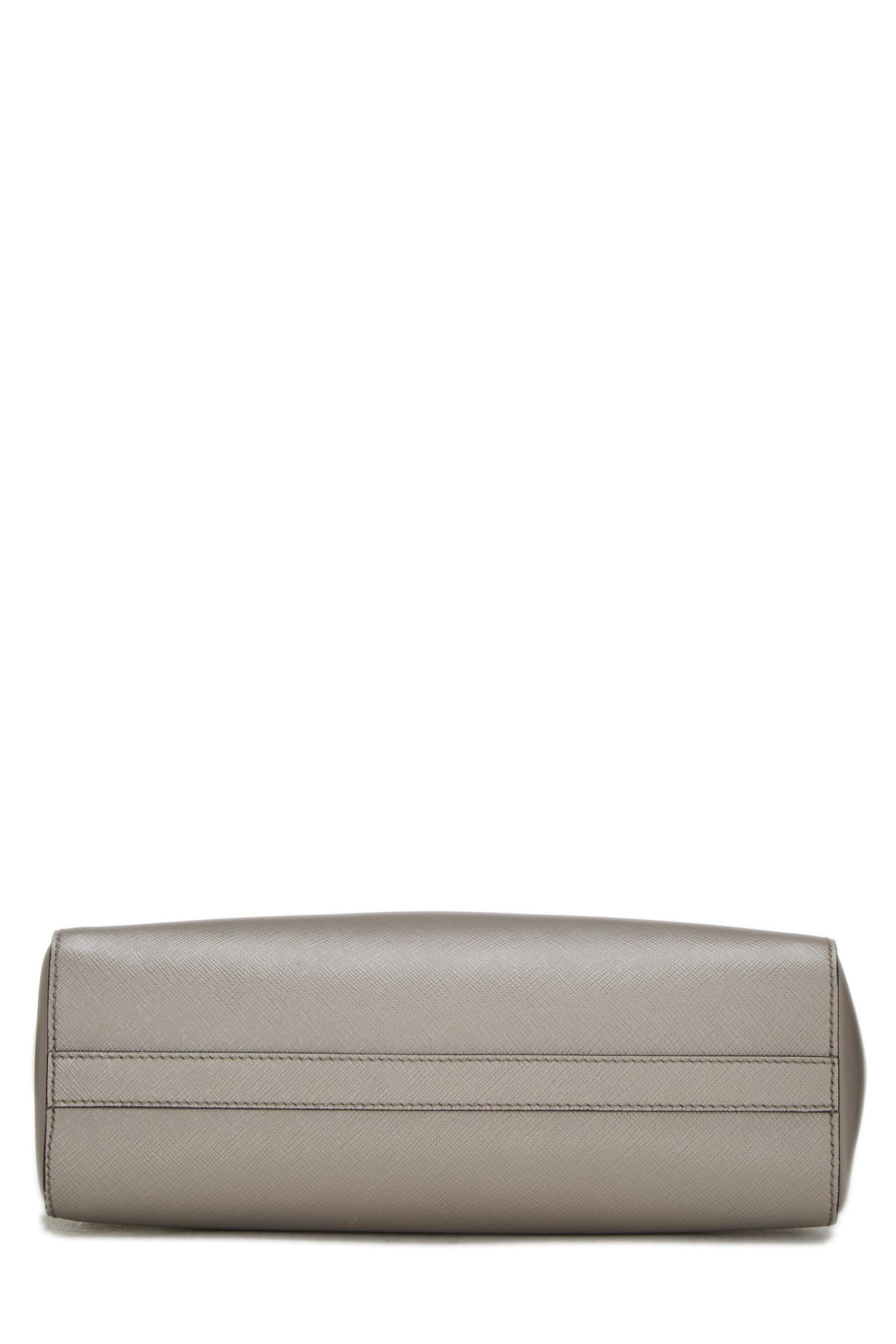 Prada,  Grey Saffiano Convertible Handbag Small, Grey