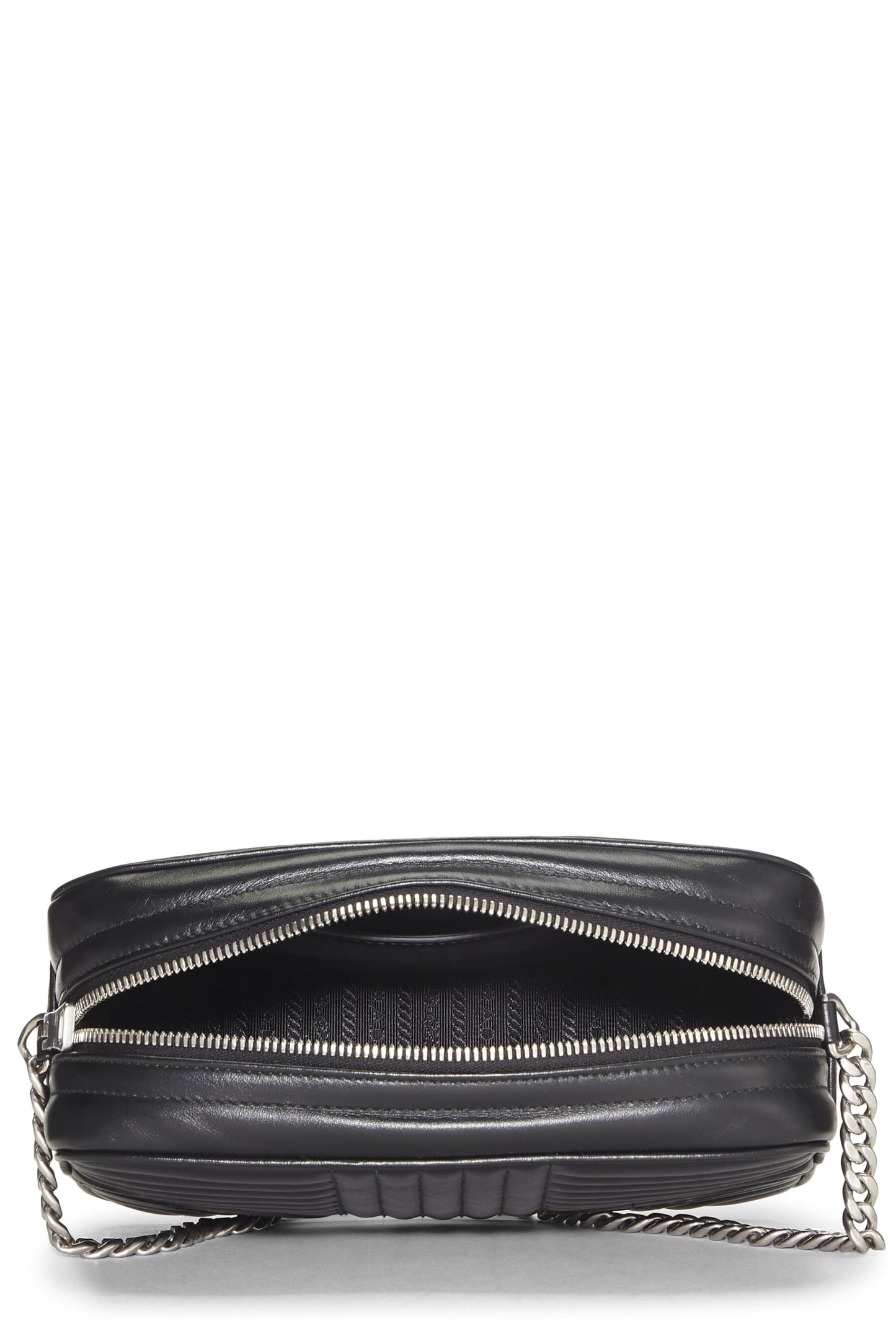 Prada,  Black Calfskin Diagramme Camera Bag Medium, Black