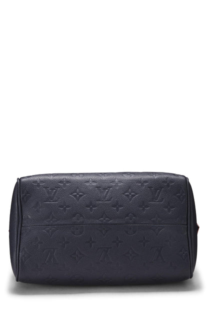 Louis Vuitton,  Navy Monogram Empreinte Speedy Bandouliere 25, Navy