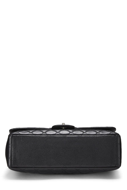 Chanel,  Navy Quilted Lambskin New Classic Flap Maxi, Navy