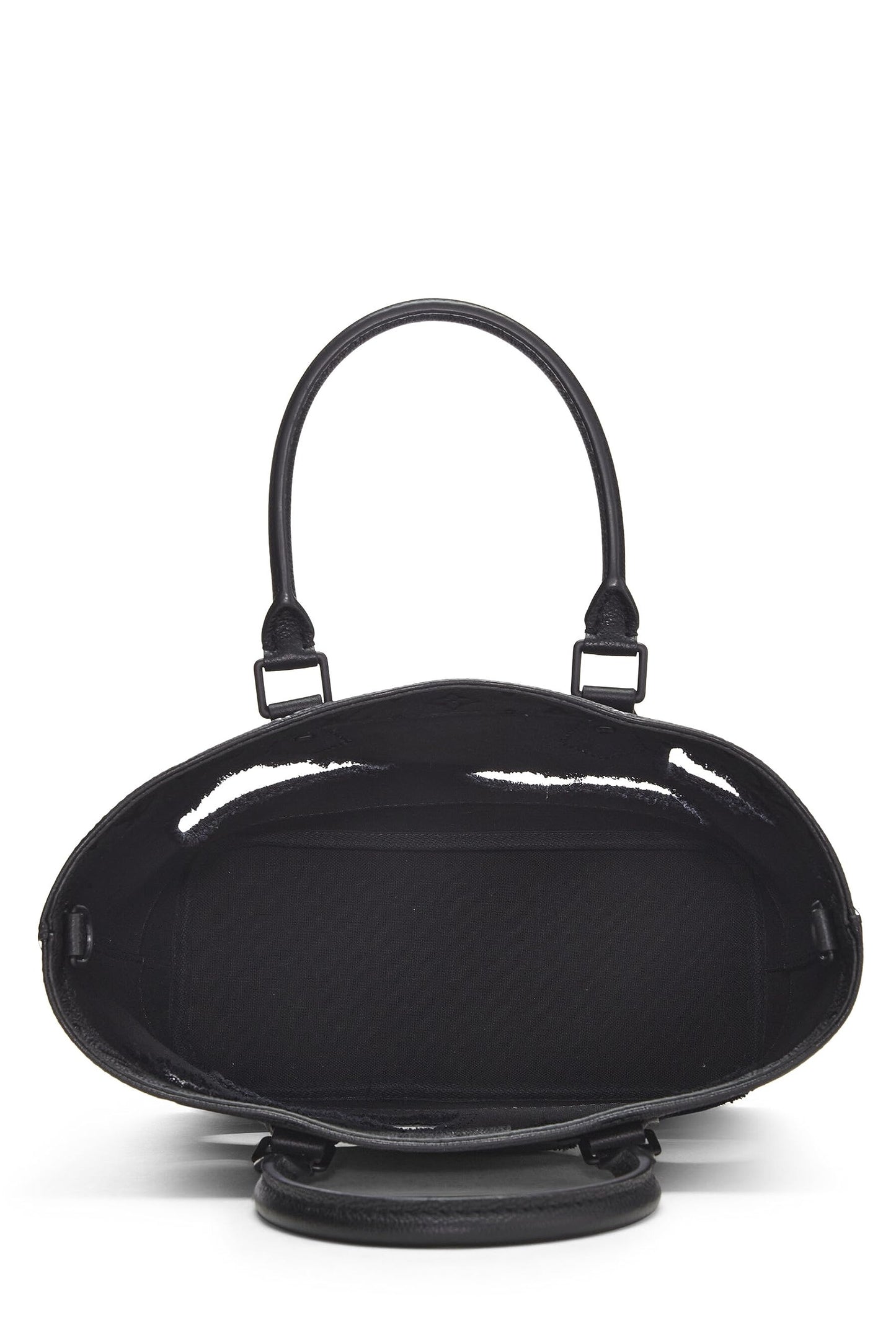 Louis Vuitton,  Comme des Garçons x Louis Vuitton Black Monogram Empreinte Bag with Holes PM, Black