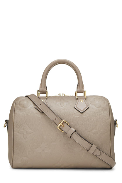Louis Vuitton,  Grey Monogram Empreinte Speedy Bandouliere 25, Grey