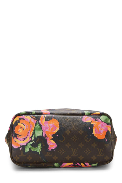 Louis Vuitton,  Stephen Sprouse x Louis Vuitton Monogram Canvas Roses Neverfull MM, Brown