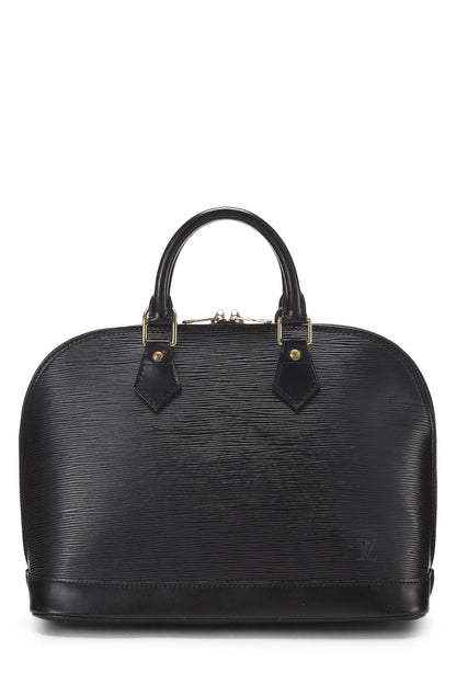 Louis Vuitton,  Black Epi Alma PM, Black