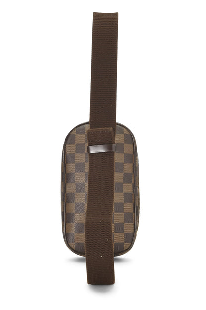 Louis Vuitton,  Damier Ebene Canvas Pochette Gange, Brown