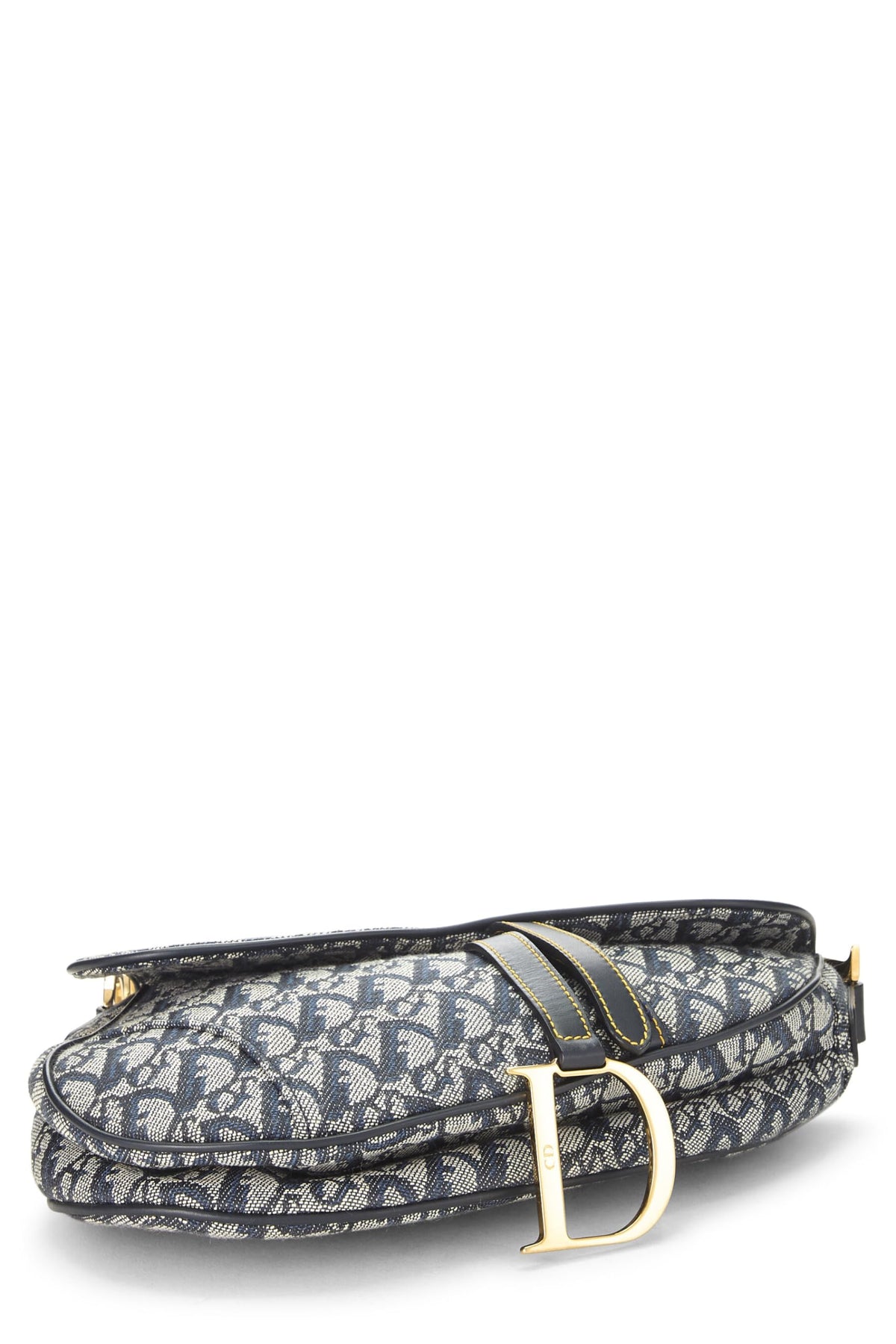 Dior, Navy Trotter Canvas Saddle Bag, Navy