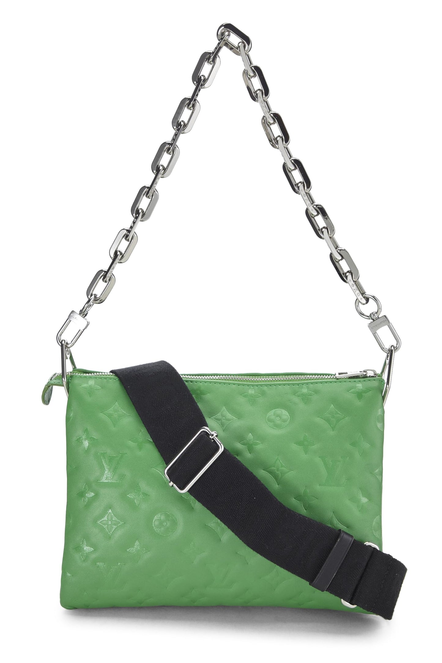 Louis Vuitton,  Green Monogram Embossed Coussin PM, Green