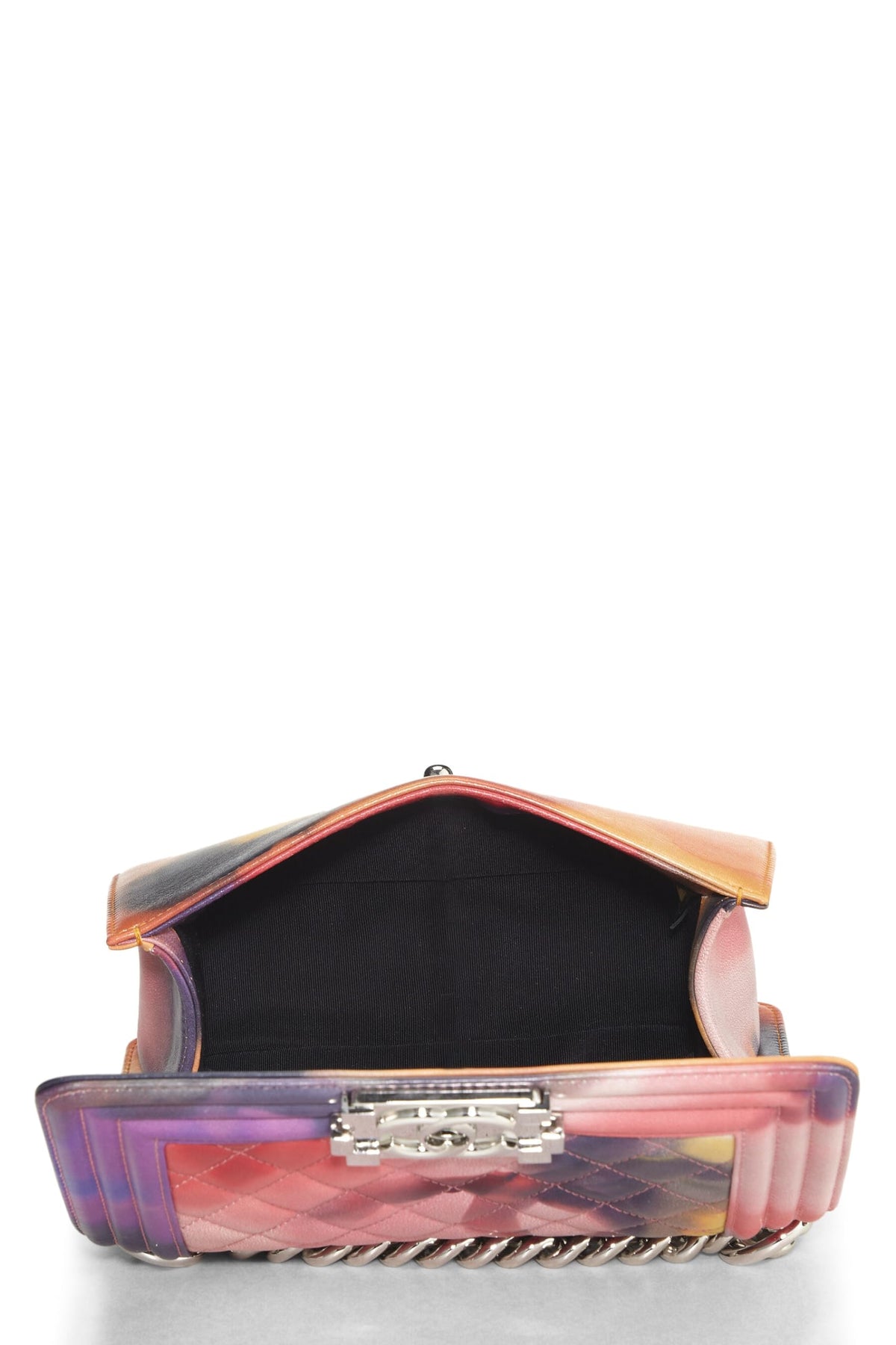 Chanel,  Multicolor Quilted Lambskin Flower Power Boy Bag Small, Multi