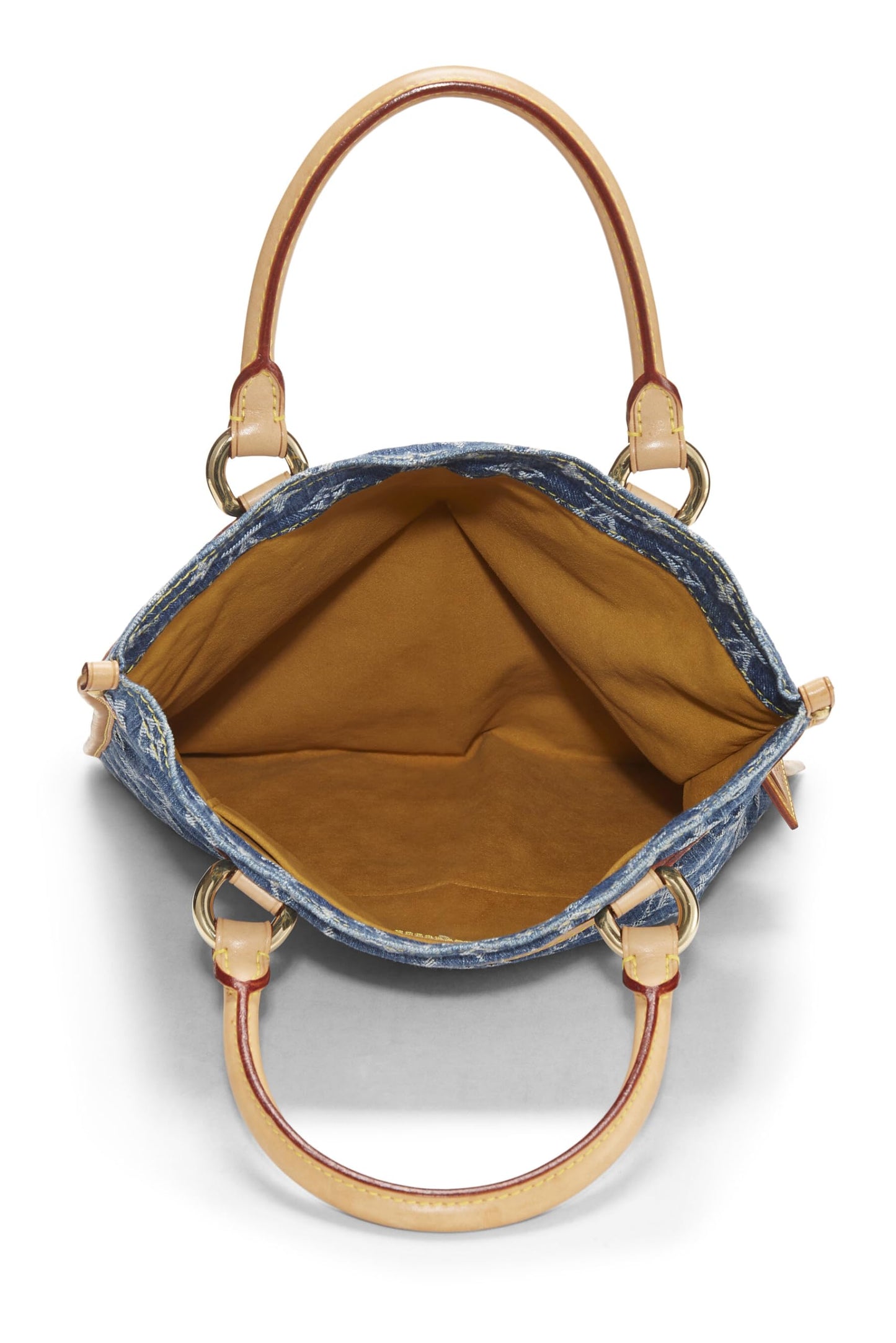 Louis Vuitton,  Blue Monogram Denim Flat Shopper, Blue
