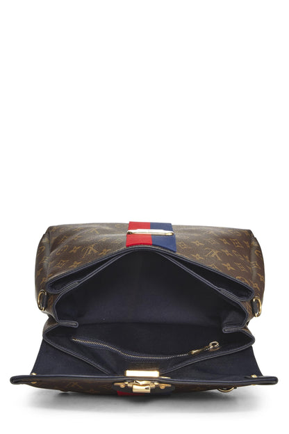 Louis Vuitton,  Monogram Canvas Striped Georges MM, Red