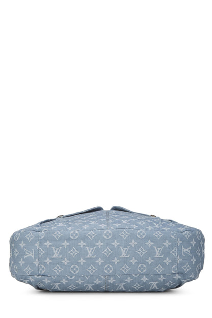 Louis Vuitton,  Blue Monogram Denim Daily GM, Blue