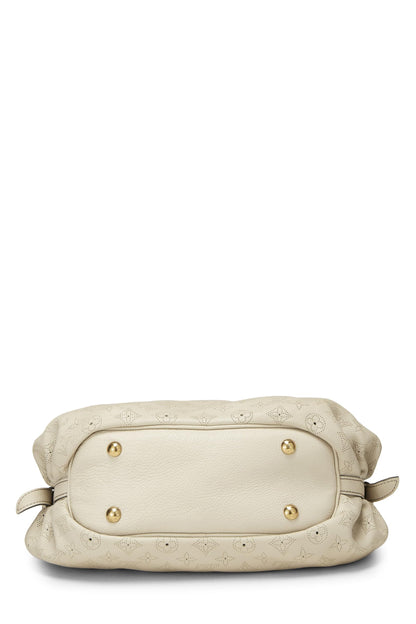 Louis Vuitton,  White Monogram Mahina Leather XS, White