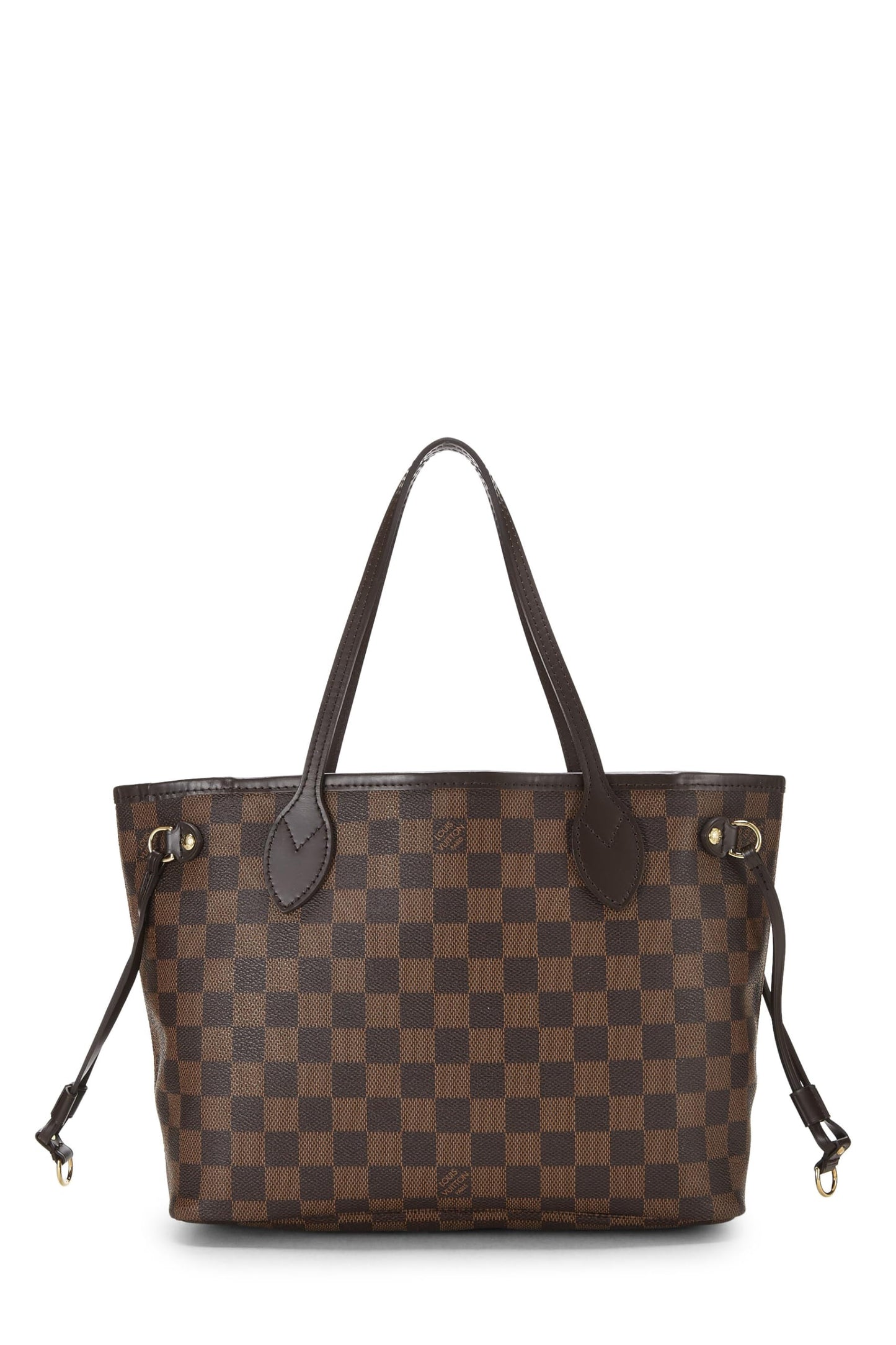Louis Vuitton,  Damier Ebene Neverfull PM, Brown