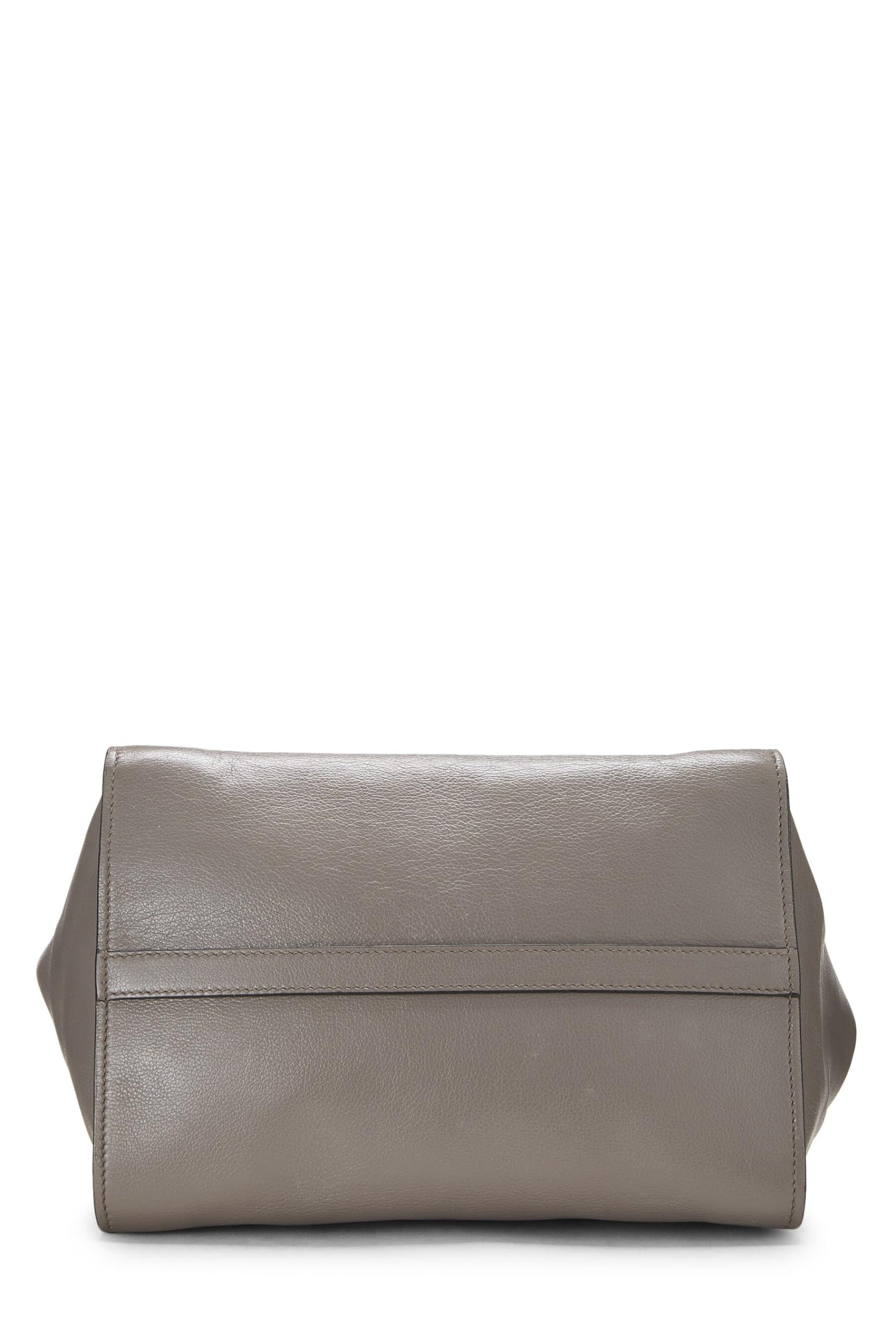 Prada,  Grey Calfskin Trapeze Tote, Grey