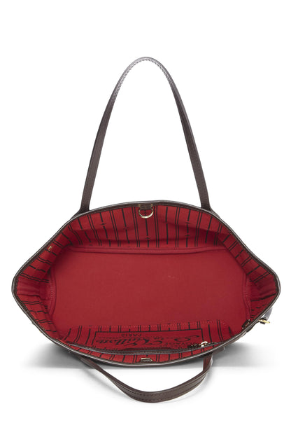 Louis Vuitton,  Damier Ebene Neverfull PM, Brown