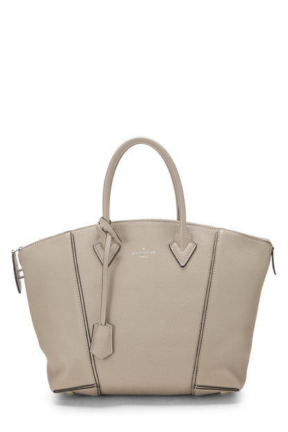 Louis Vuitton,  Grey Taurillon Soft Leather Lockit MM, Grey