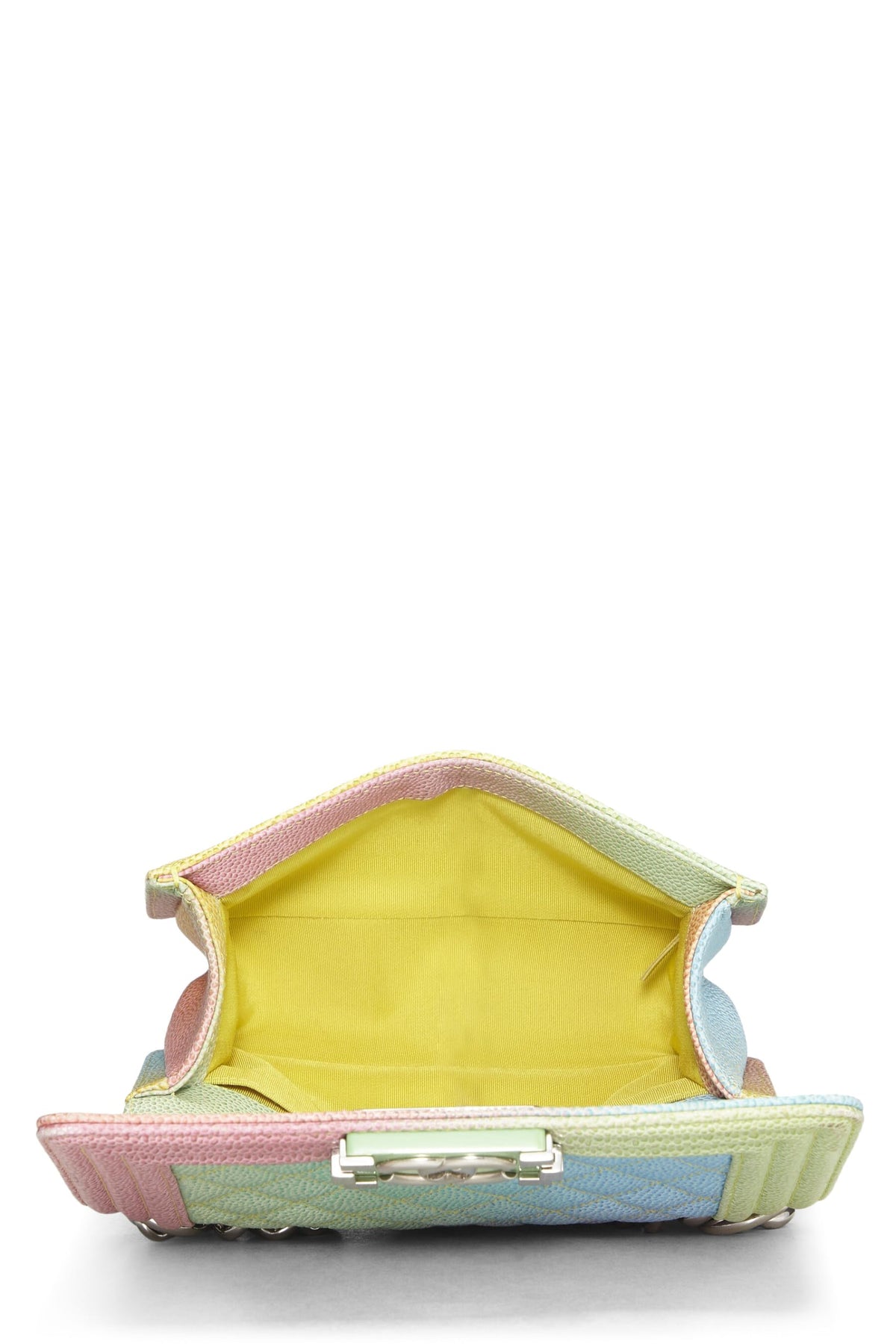 Chanel,  Rainbow Quilted Caviar Boy Bag Small, Green