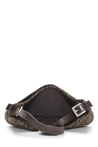 Fendi,  Brown Zucca Canvas Shoulder Bag, Brown