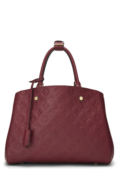 Louis Vuitton,  Aurore Monogram Empreinte Montaigne MM, Purple