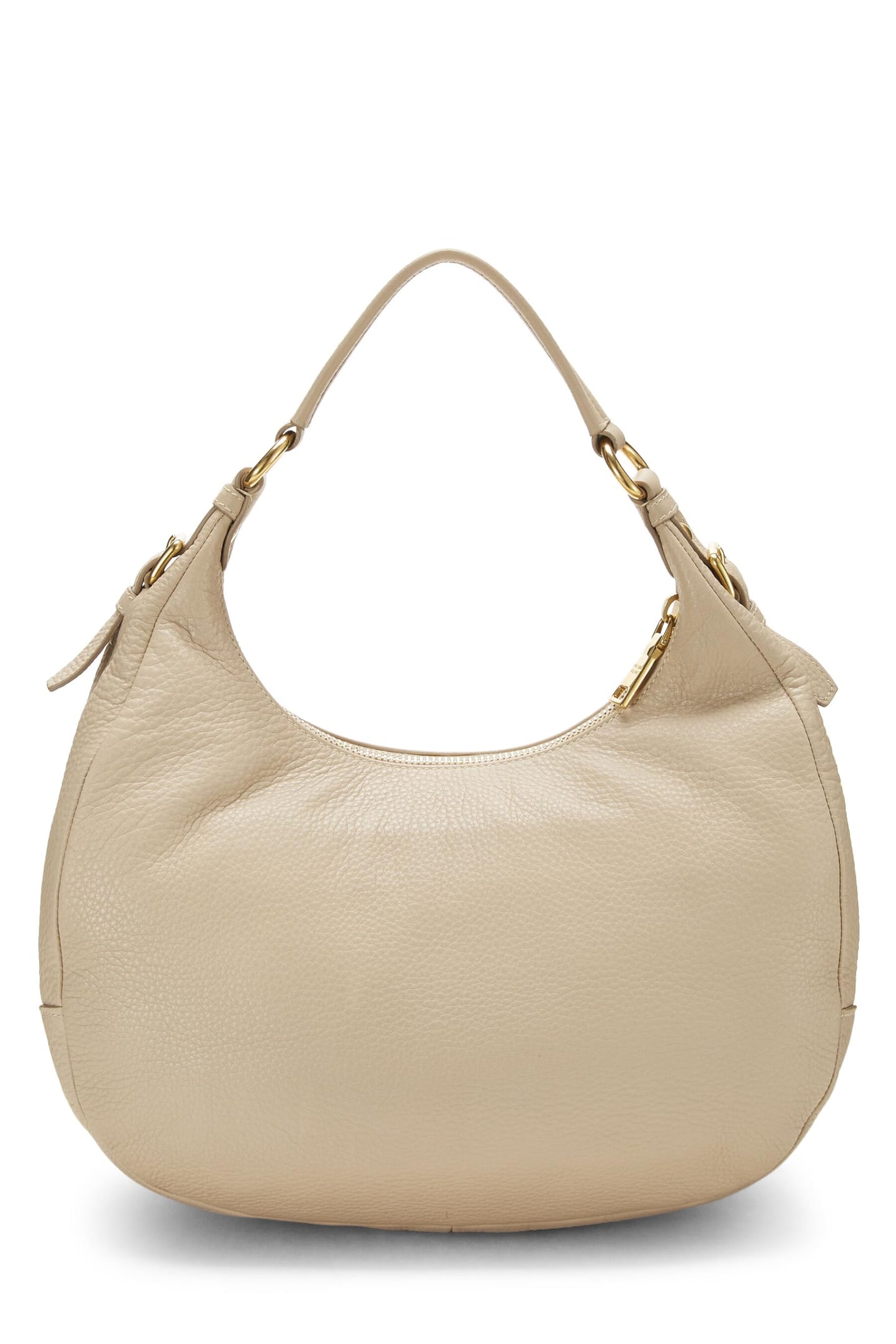 Prada,  Beige Vitello Daino Hobo Medium, Beige