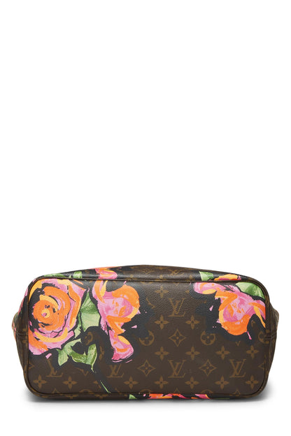 Louis Vuitton,  Stephen Sprouse x Louis Vuitton Monogram Canvas Roses Neverfull MM, Brown