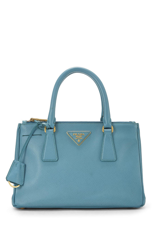 Prada,  Blue Saffiano Executive Tote Small, Blue