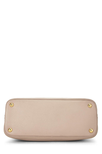 Prada,  Beige Saffiano Convertible Handbag Small, Beige