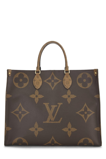 Louis Vuitton,  Monogram Reversed Giant On The Go GM, Brown