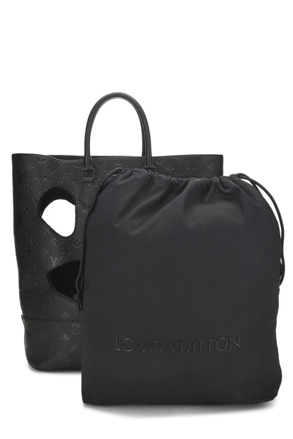 Louis Vuitton,  COMME DES GARÇONS x Louis Vuitton Black Monogram Empreinte Bag with Holes, Black
