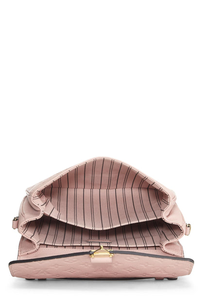 Louis Vuitton,  Pink Monogram Empreinte Pochette Metis, Pink
