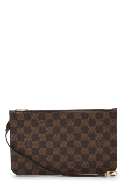 Louis Vuitton,  Damier Ebene Neverfull Pouch MM, Brown
