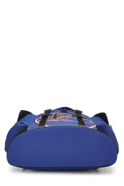 Louis Vuitton,  Blue Taurillon NBA Christopher Backpack MM, Blue