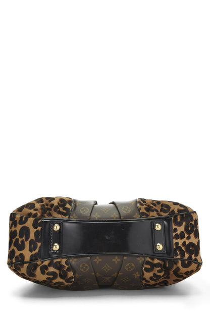 Louis Vuitton,  Brown Monogram Leopard Boley, Brown