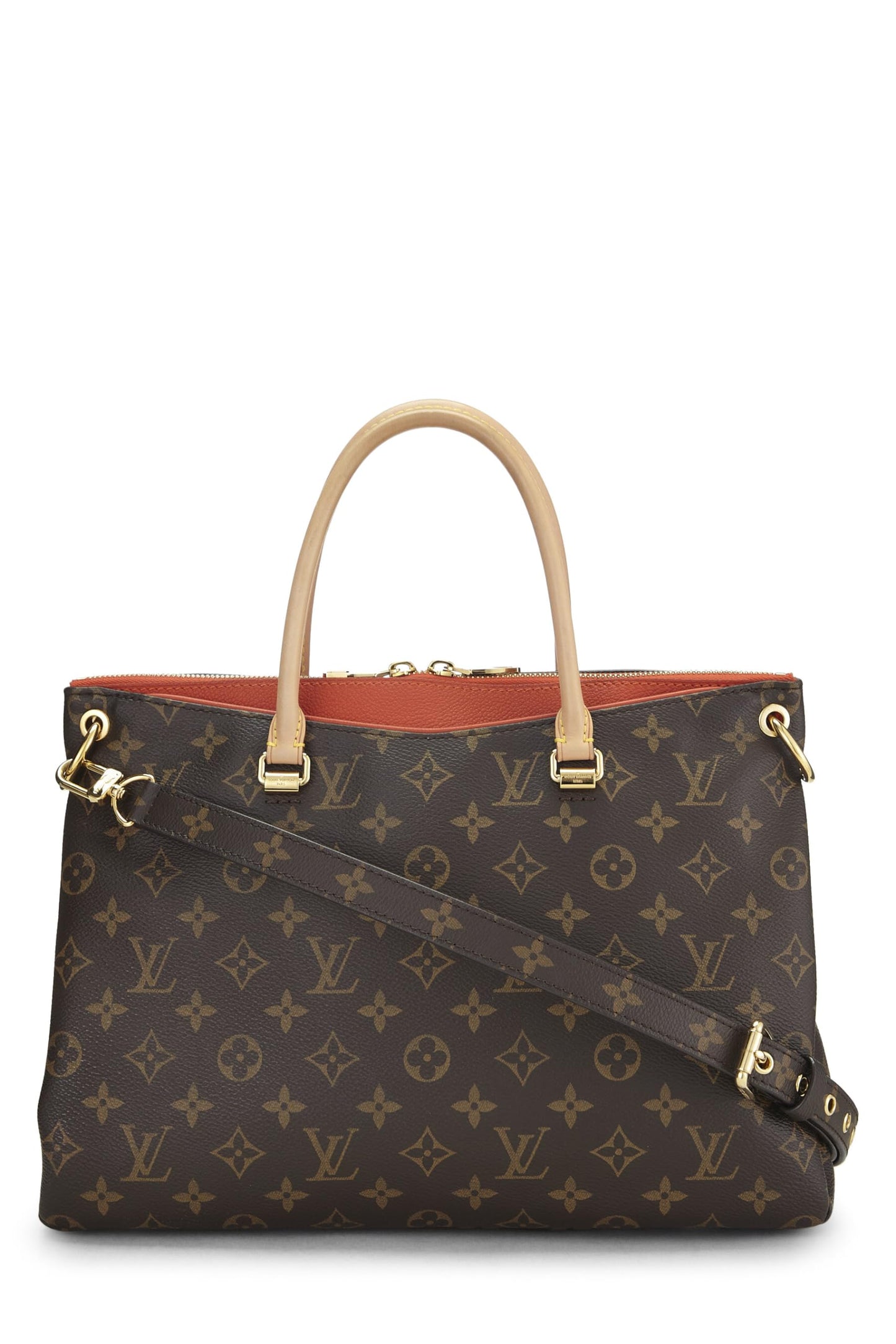 Louis Vuitton,  Orange Monogram Canvas Pallas, Orange