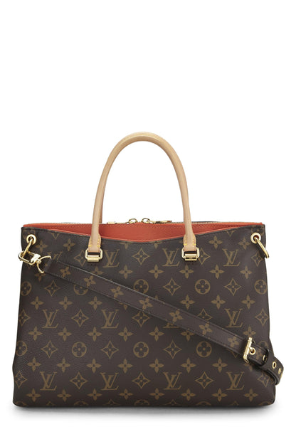 Louis Vuitton,  Orange Monogram Canvas Pallas, Orange