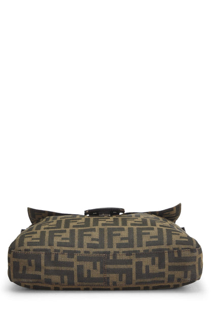 Fendi,  Brown Zucca Canvas Shoulder Bag, Brown