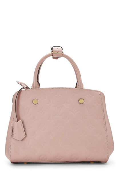 Louis Vuitton,  Pink Monogram Empreinte Montaigne BB, Pink