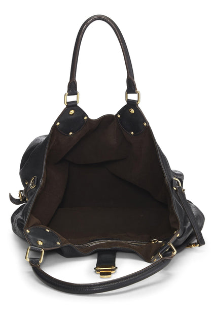 Louis Vuitton,  Black Monogram Mahina Large, Black