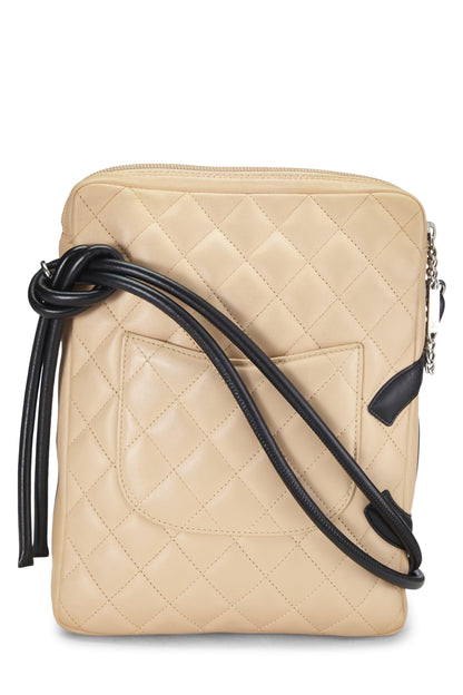 Chanel,  Beige Quilted Calfskin Cambon Ligne Shoulder Bag Large, Beige
