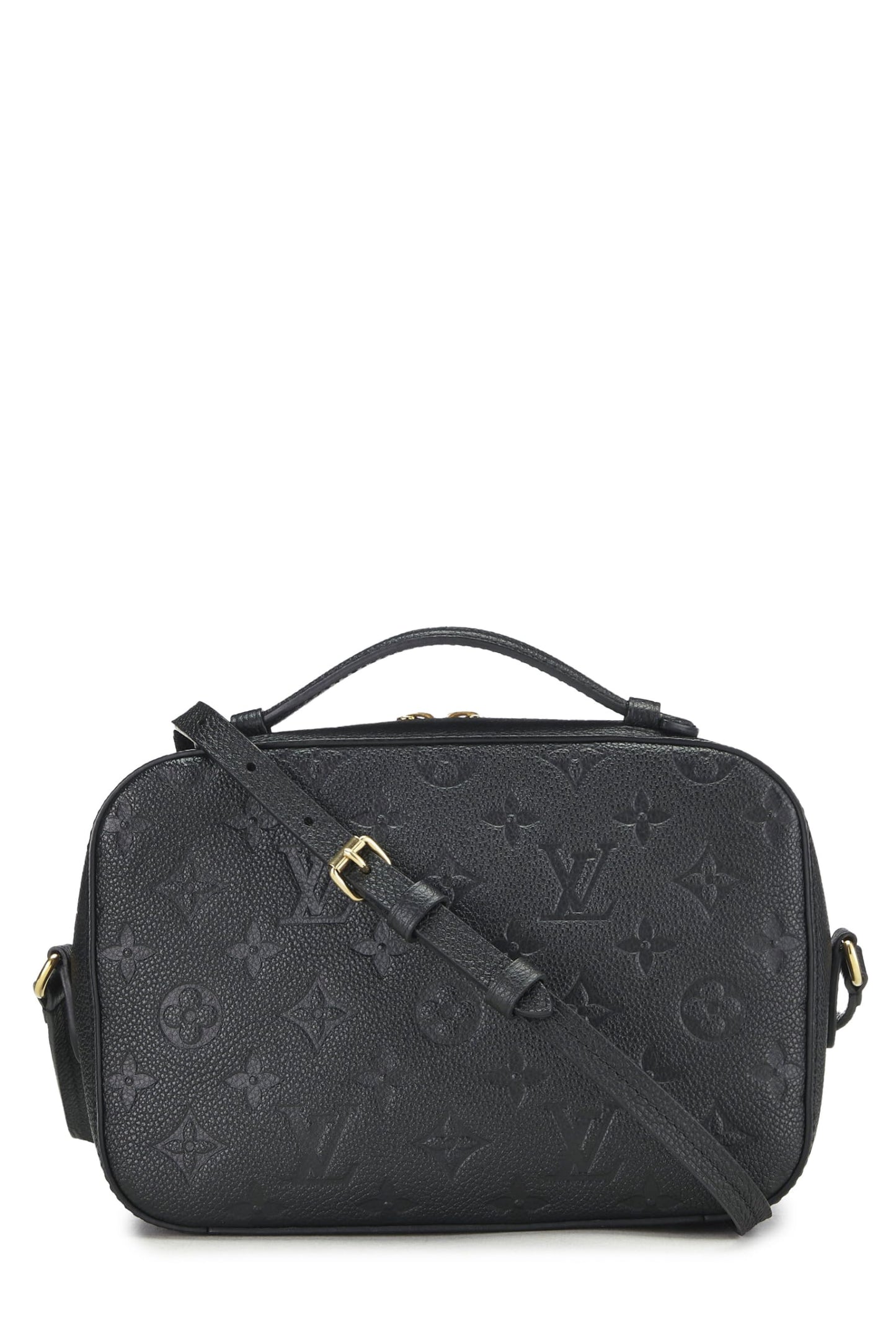 Louis Vuitton,  Black Monogram Empreinte Saintonge, Black