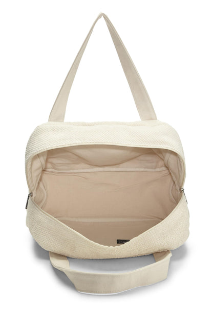 Chanel,  White Terry Cloth 'CC' Beach Set, White