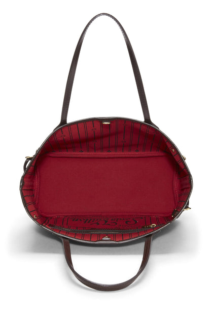 Louis Vuitton,  Damier Ebene Neverfull PM, Brown