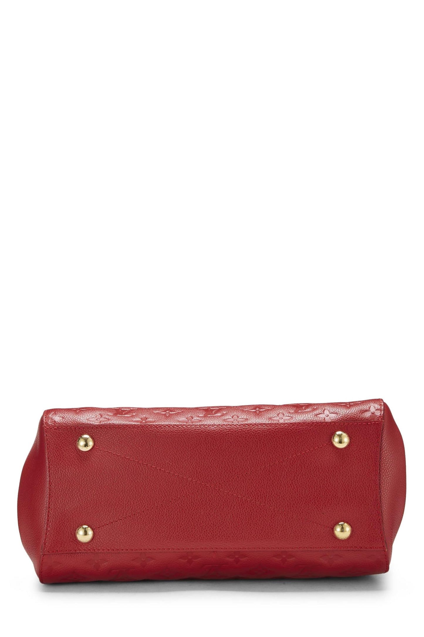 Louis Vuitton,  Red Monogram Empreinte Montaigne MM, Red