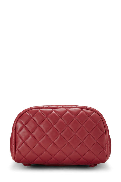 Chanel,  Red Quilted Lambskin Urban Spirit Backpack Small, Red