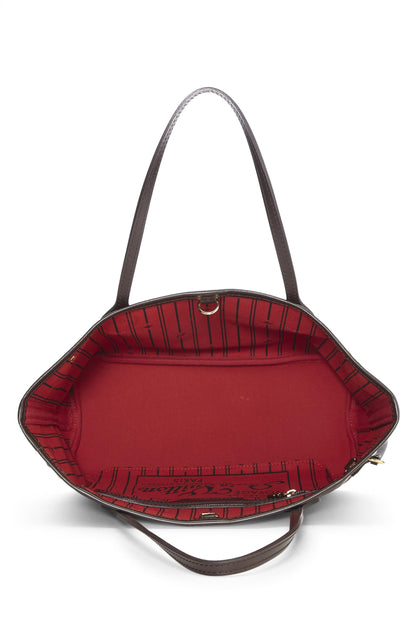 Louis Vuitton,  Damier Ebene Neverfull PM, Brown