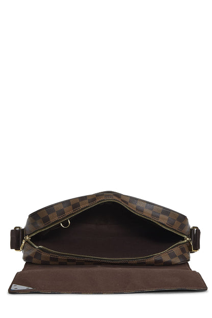 Louis Vuitton,  Damier Ebene Shelton MM, Brown