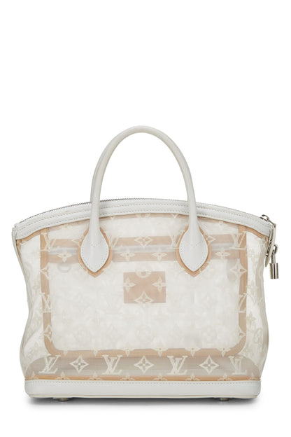 Louis Vuitton,  White Monogram Mesh Transparence Lockit, White